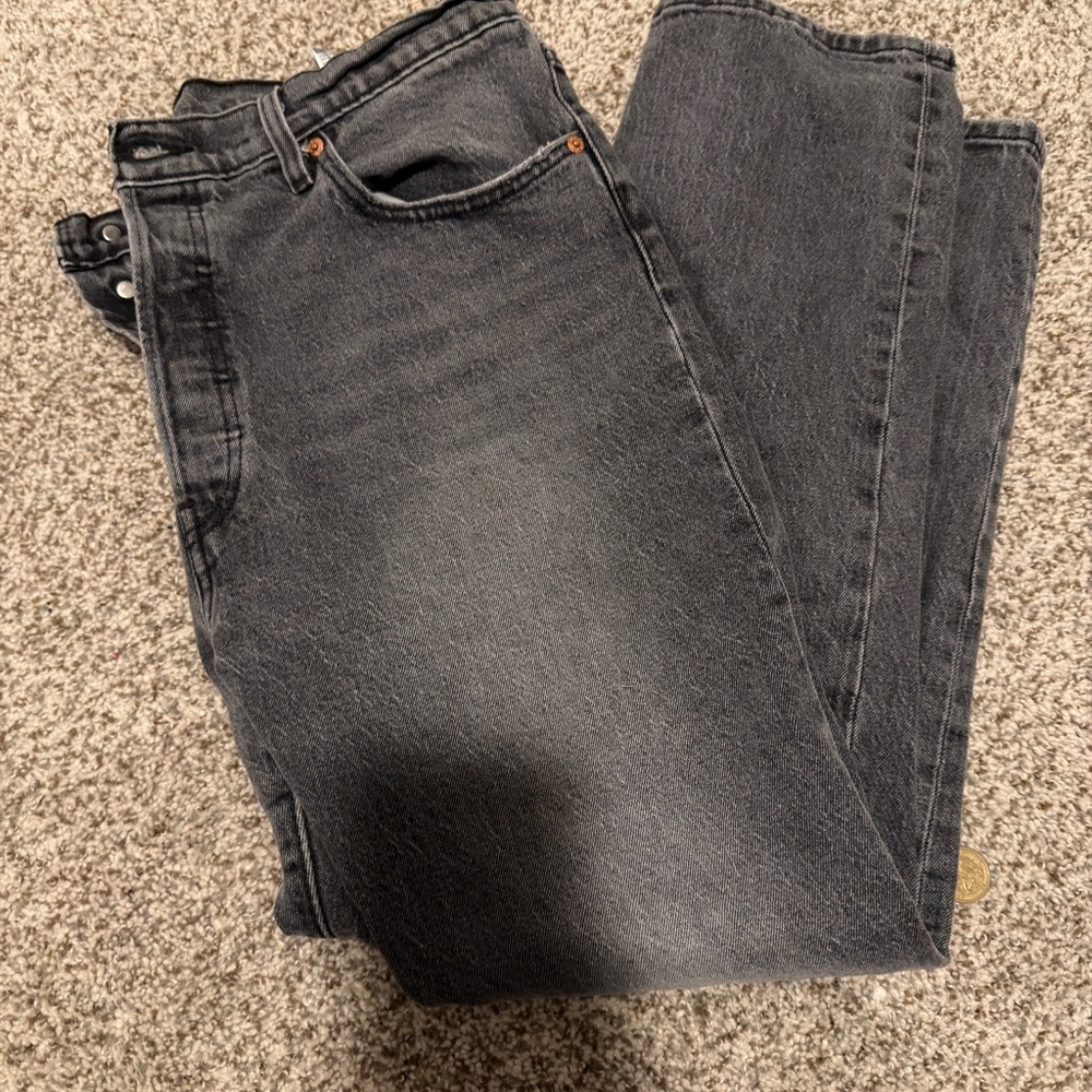 Levis 501 washed Gray Jeans 34x30